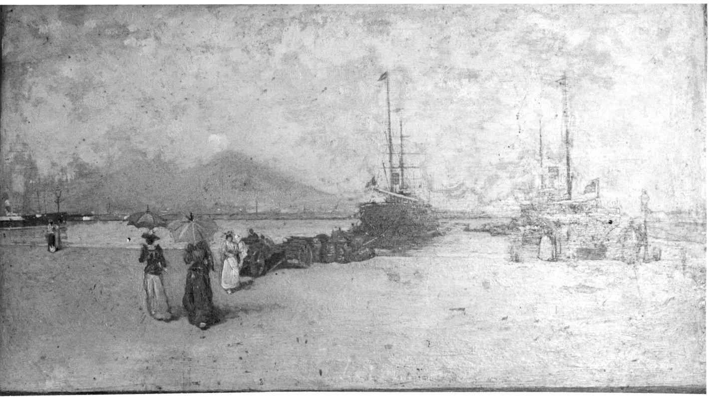 Veduta del porto di Napoli - Calitri Avellino